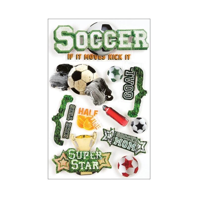 N Paper House 3D Stickers Soccer