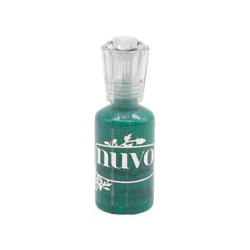 N Nuvo Glitter Drops Grotto Green