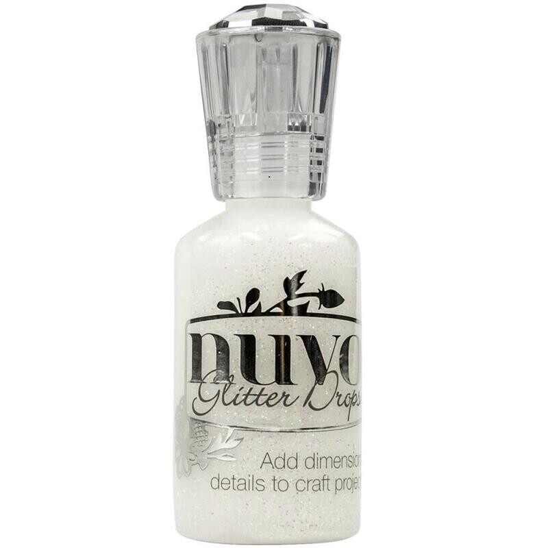 N Nuvo Glitter Drops White Blizzard