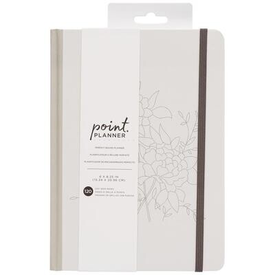 N AC Point Planner Perfect Bound Planner 6" X8" Line Work- Dot Grid- 120 Sheets