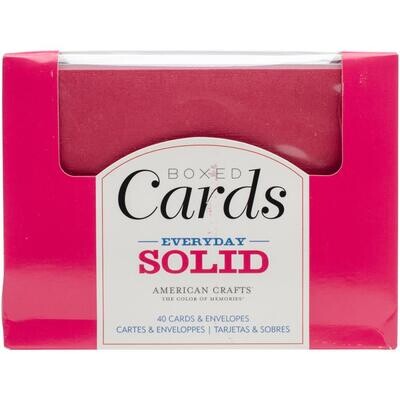 N American Crafts A2 Cards W/Envelopes 40/Box Everyday Solid