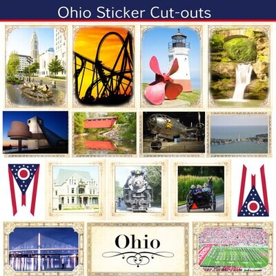 SC Ohio - Sightseeing Picture Cut-Outs Sticker