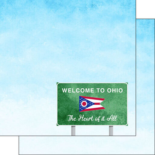 SC Ohio Welcome Road Sign Paper