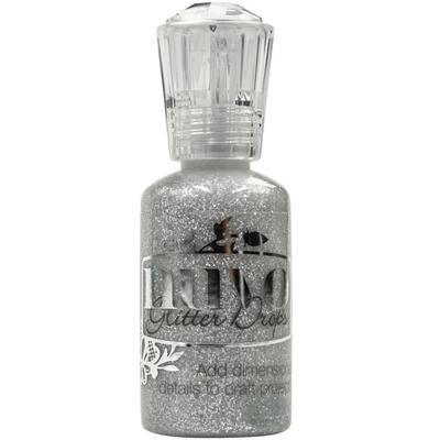 N Nuvo Glitter Drops Silver Moondust