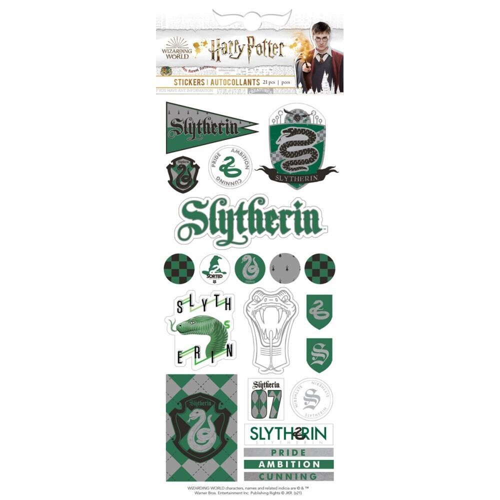 N Paper House Harry Potter Foiled Stickers House Pride Slytherin