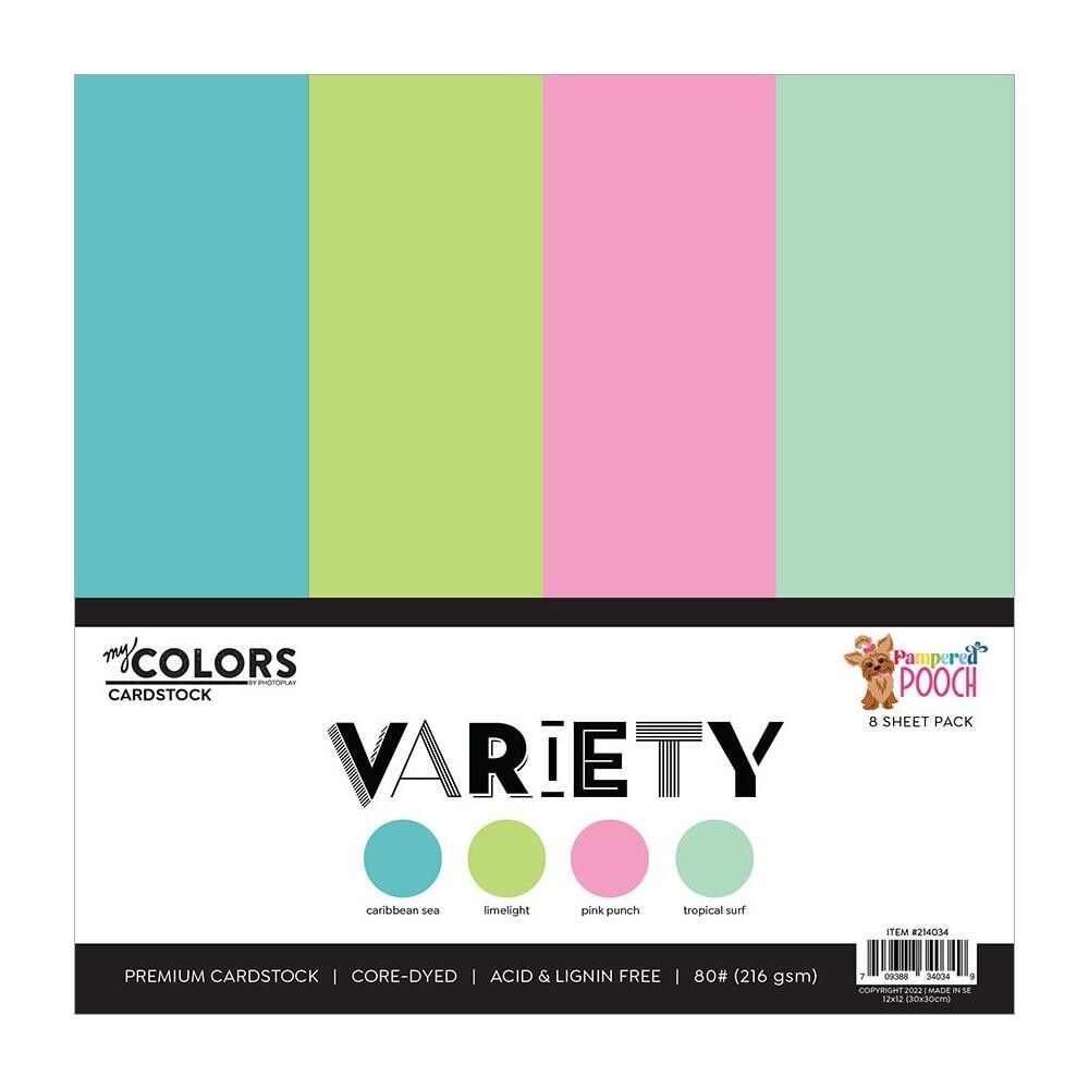 N PhotoPlay Cardstock Variety Pack 8/Pkg Pampered Pooch