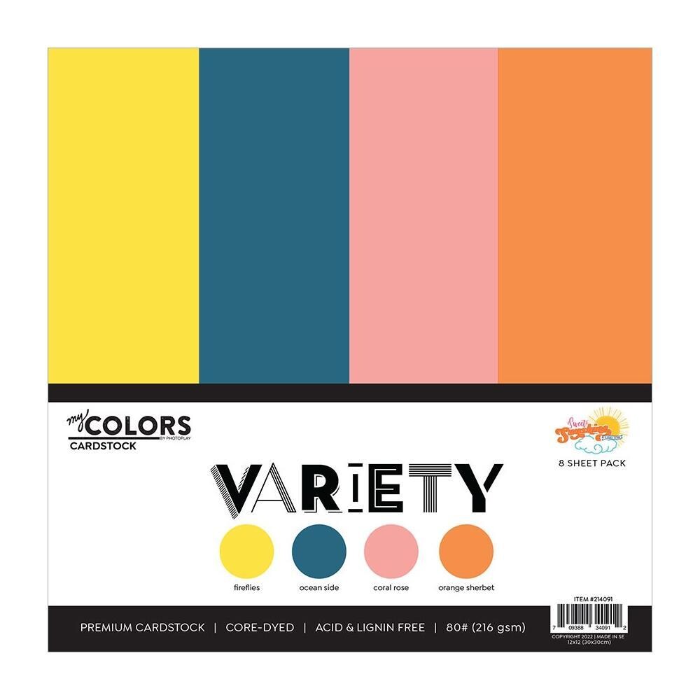 N PhotoPlay Cardstock Variety Pack 8/Pkg Sweet Sunshine