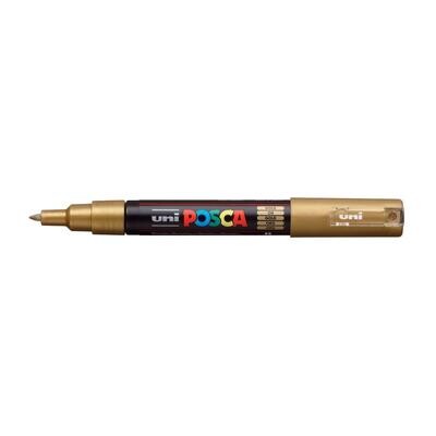 N POSCA 1M Extra-Fine Bullet Tip Paint Marker Gold
