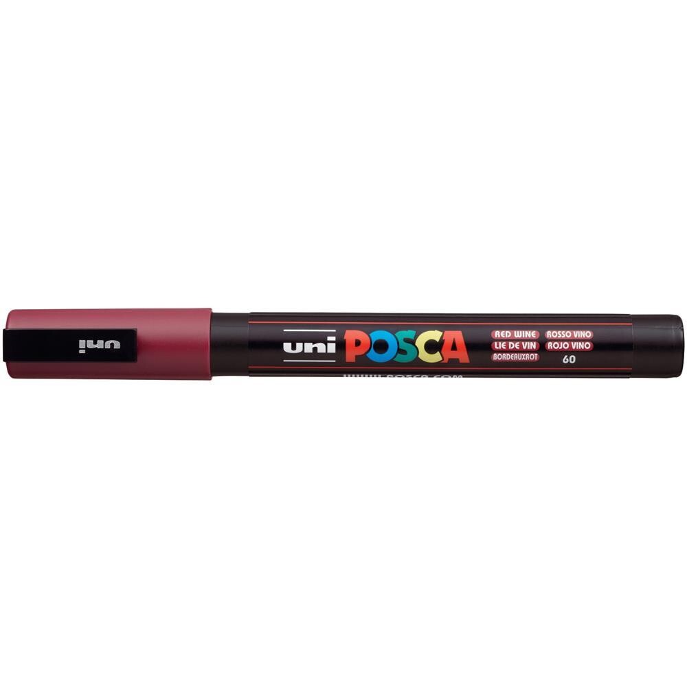 N POSCA 3M Fine Bullet Tip Pen Red Wine
