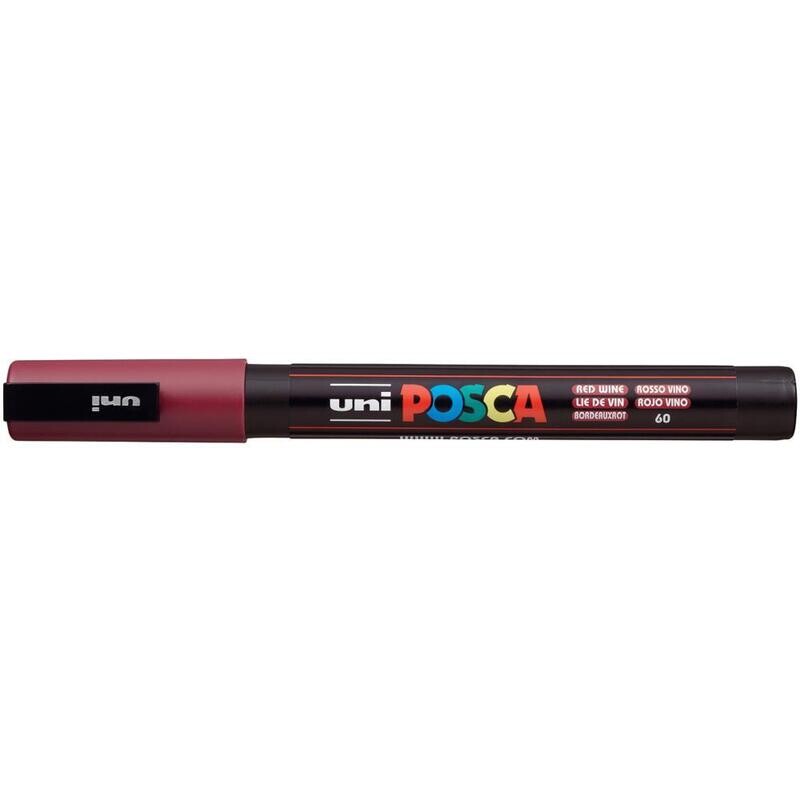 N POSCA 3M Fine Bullet Tip Pen Red Wine