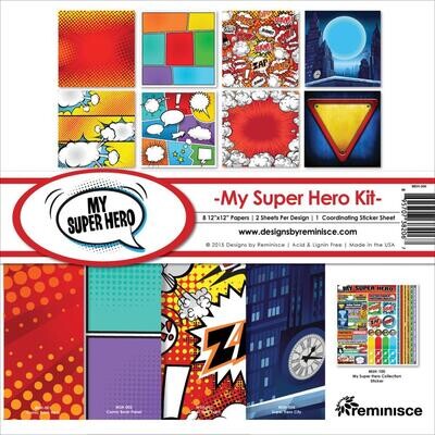N Reminisce Collection Kit 12&quot; X12&quot; My Super Hero