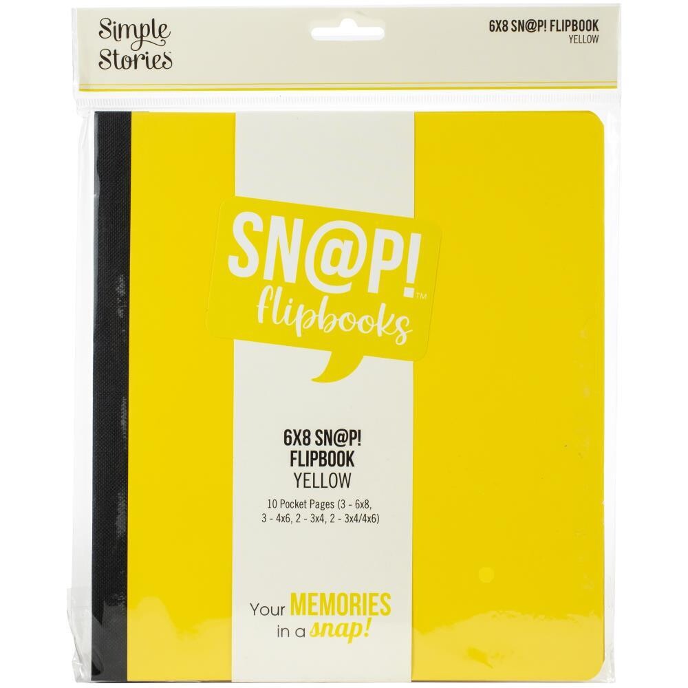 N Simple Stories Sn@p! Flipbook 6&quot;X8&quot; Yellow