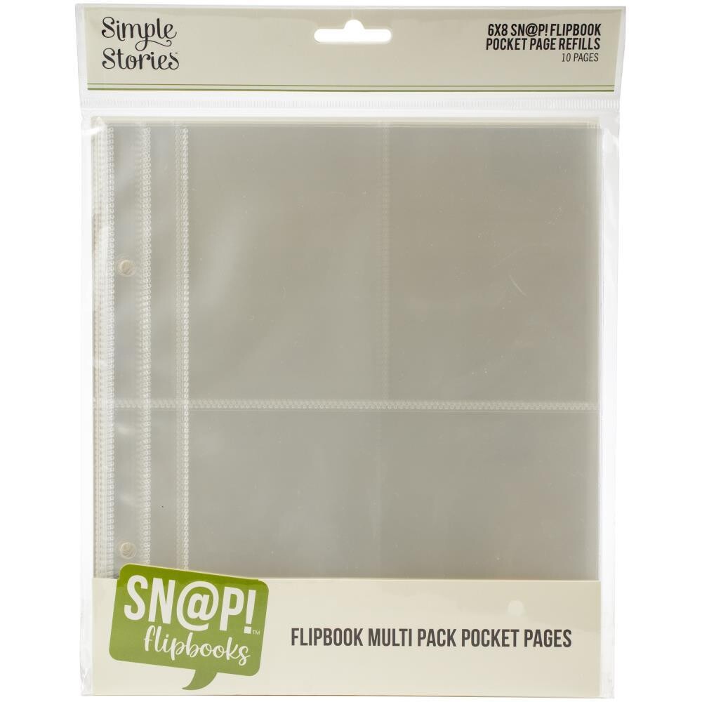N Simple Stories Pages for Sn@p Flipbook 6x8 Multipack 10/pkg