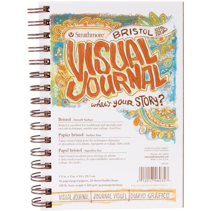 N Strathmore Visual Journal Bristol Smooth 5.5&quot; X 8&quot;