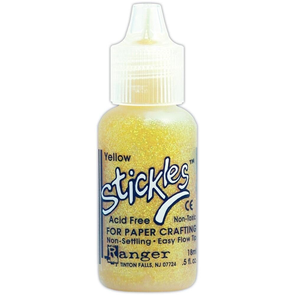 GB Stickles Glitter Glue 0.5oz Yellow