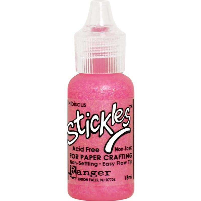 GB Stickles Glitter Glue 0.5oz Hibiscus