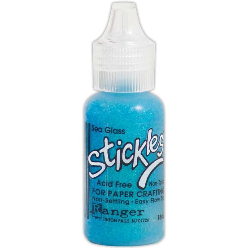 GB Stickles Glitter Glue 0.5oz Sea Glass