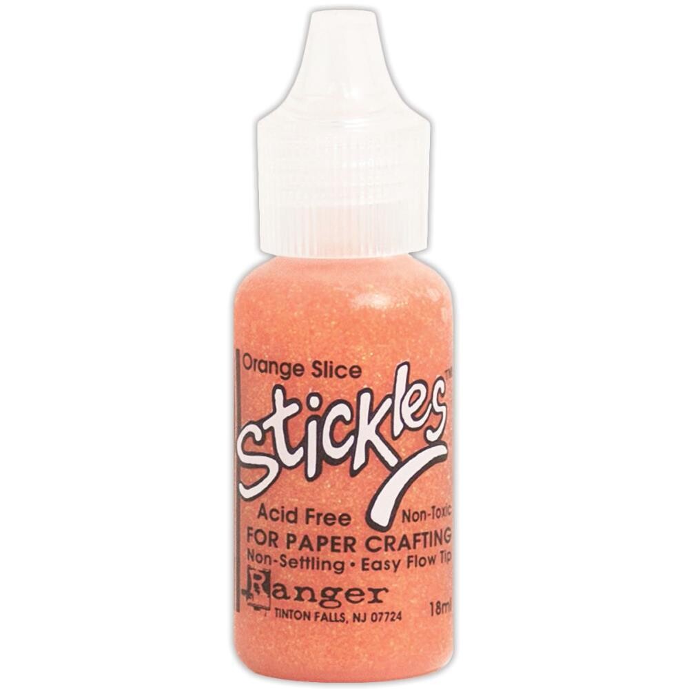 GB Stickles Glitter Glue 0.5oz Orange Slice