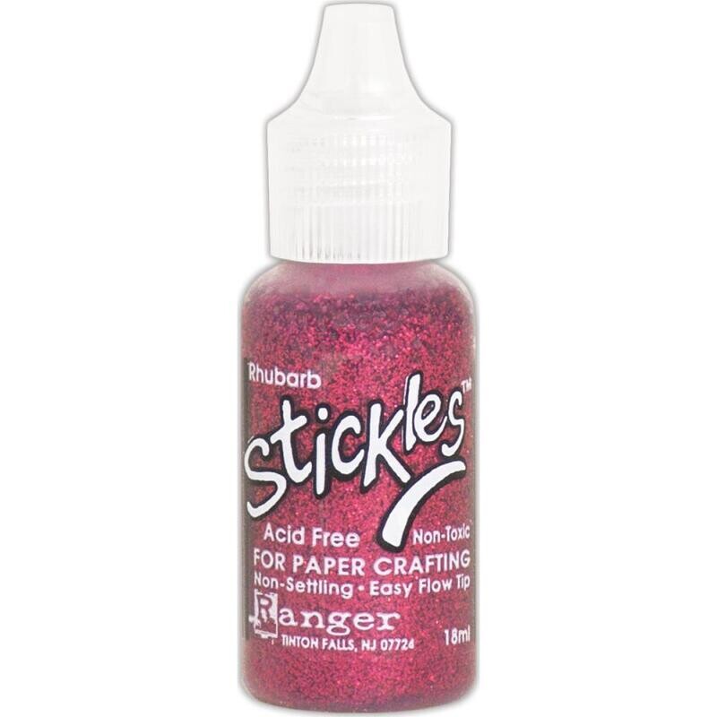 GB Stickles Glitter Glue 0.5oz Rhubarb