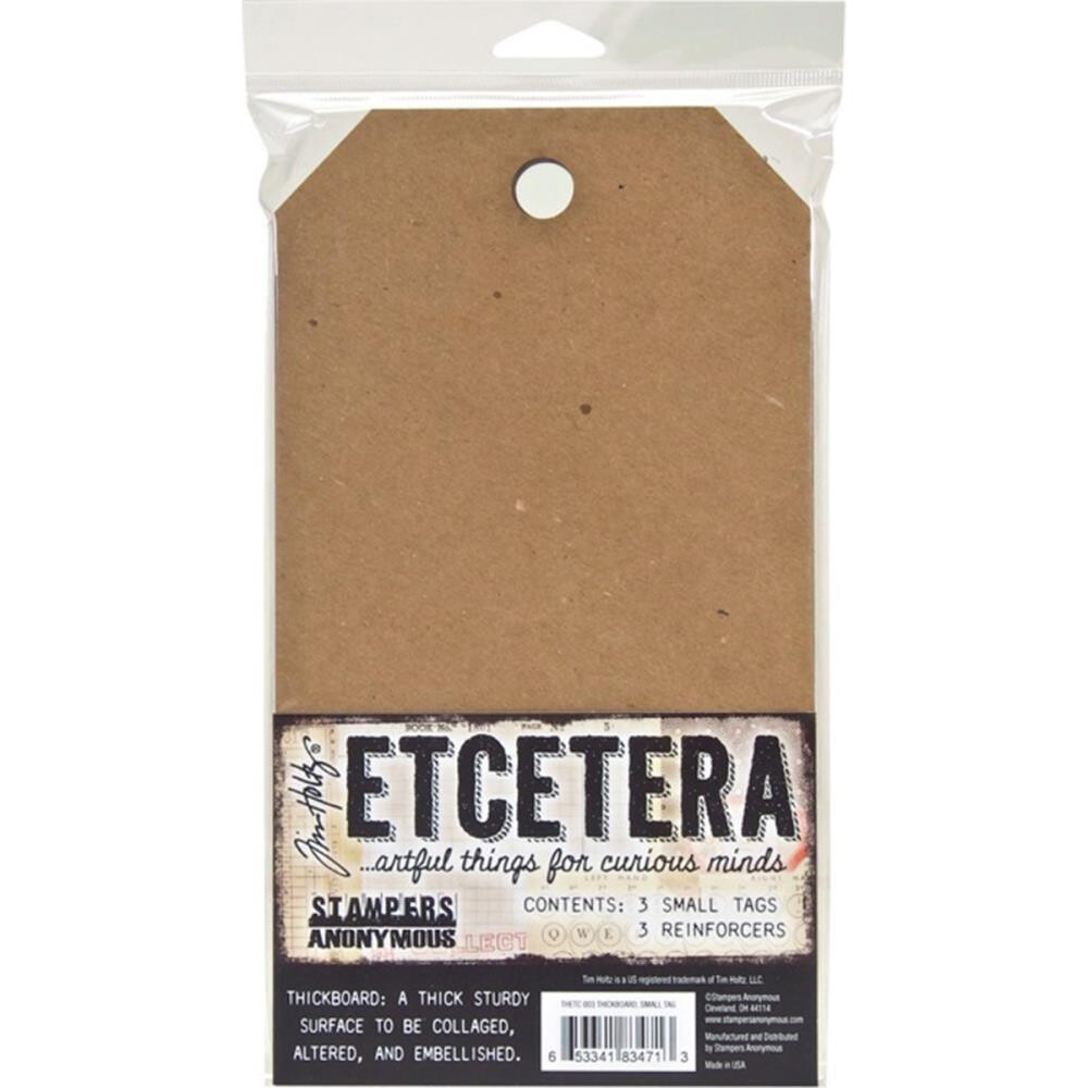 N Tim Holtz Etcetera Small Tag 5.5&quot; X 10&quot;