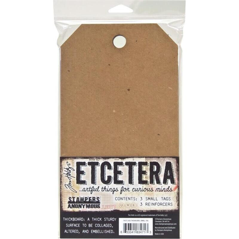 N Tim Holtz Etcetera Small Tag 5.5&quot; X 10&quot;