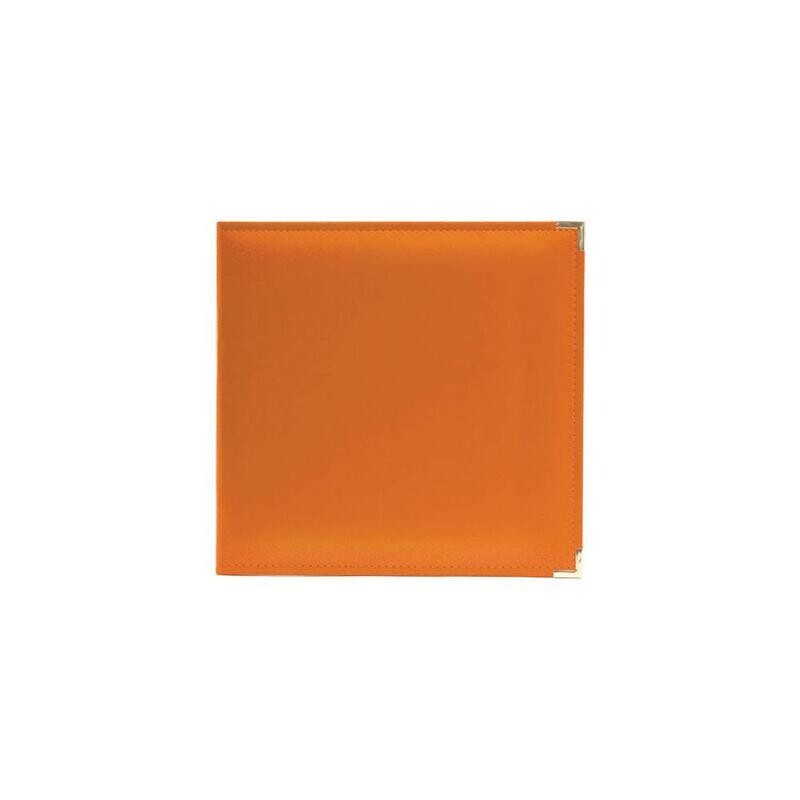 N We R Classic Leather D-Ring Album 12&quot; X12&quot; Orange Soda