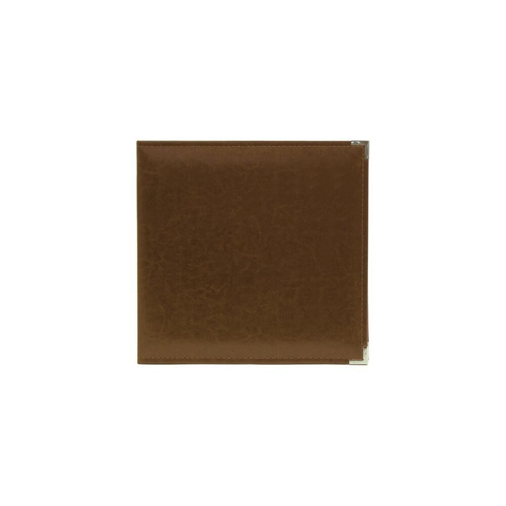 N We R Classic Leather D-Ring Album 12&quot; X12&quot; Dark Chocolate