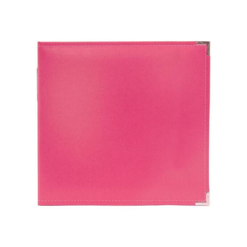 N We R Classic Leather D-Ring Album 12&quot; X12&quot; Strawberry
