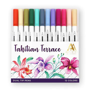 ATW Tahitian Terrace Dual Tip Pens (Water Based)