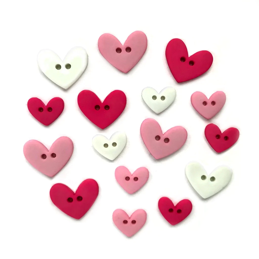 BG Valentine Hearts Buttons