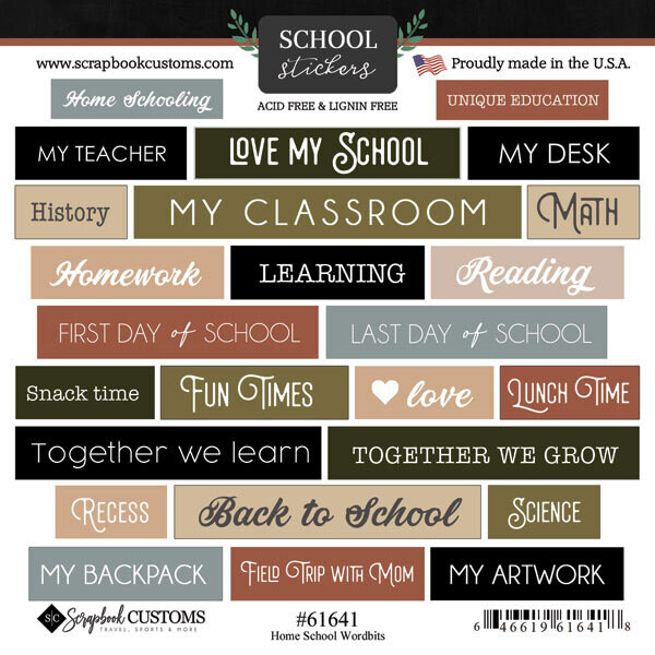 SC Home School Wordbits Sticker