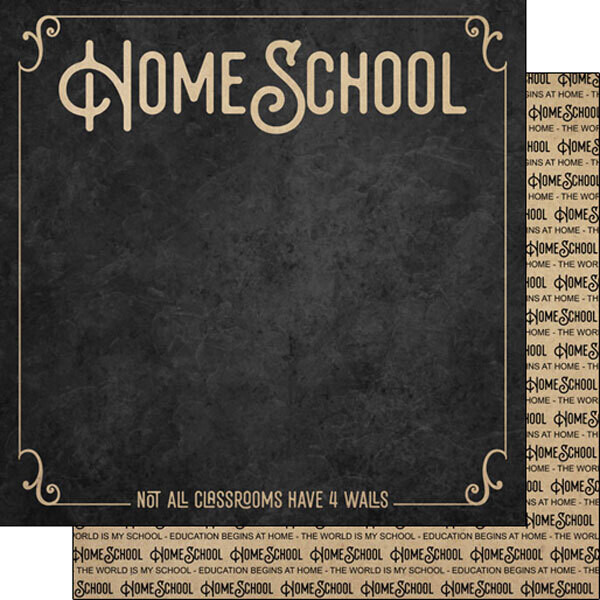 SC Home School Double Sided Cardstock 12&quot; X12&quot;
