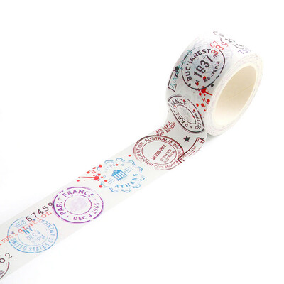 Ec AALL And Create Washi Tape Passport Stamps