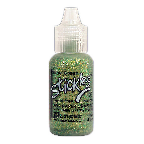 GB Stickles Glitter Glue 0.5oz Lime Green