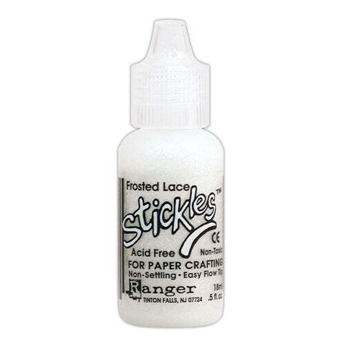 GB Stickles Glitter Glue 0.5oz Frosted Lace