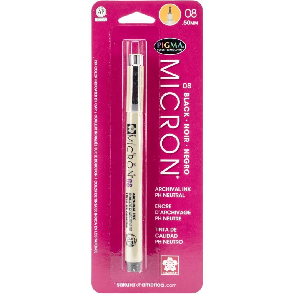 N Sakura Pigma Micron Pen 08 .5mm Black