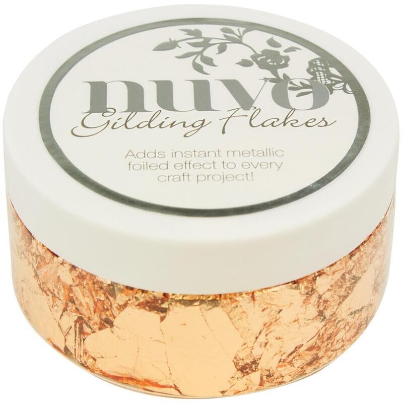 N Nuvo Gilding Flakes 6.8 oz Sunkissed Copper