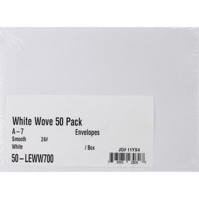 N Leader A7 Envelopes 50/Pkg White