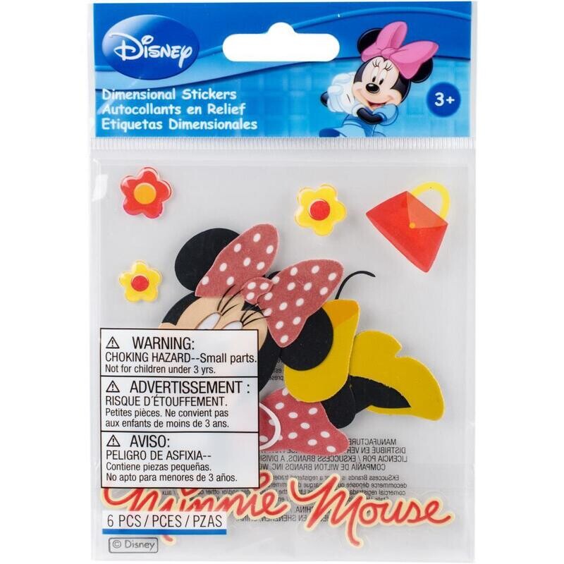 N Disney Dimensional Stickers Minnie Mouse