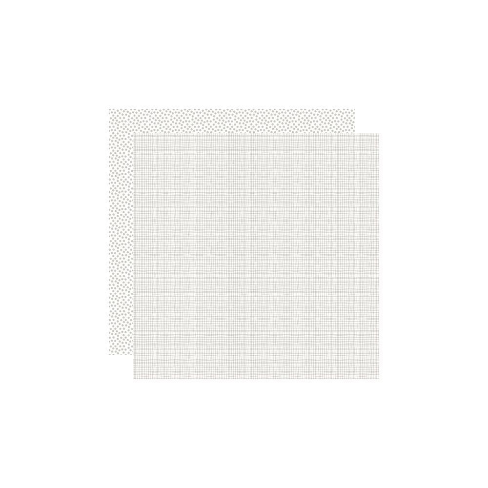N Bella Besties Graph/Dot Doble-Sided Cardstock 12&quot; X12&quot; White
