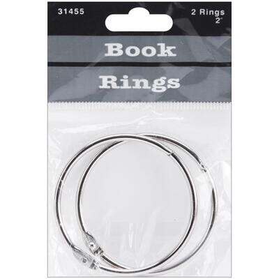 N Baumgartens Book Ring Silver 2"