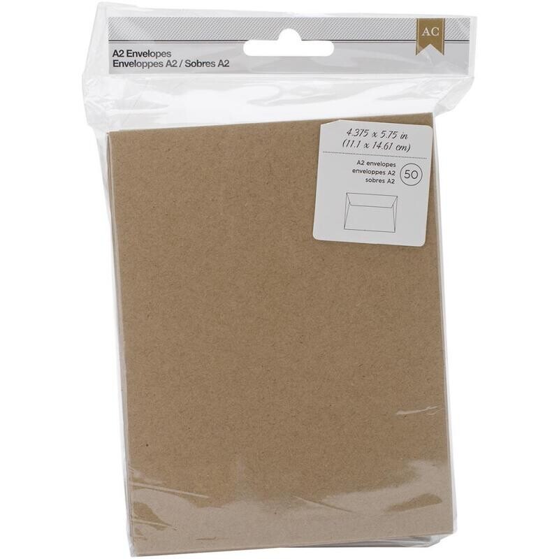 N American Crafts A2 Envelopes 50/Pkg Kraft