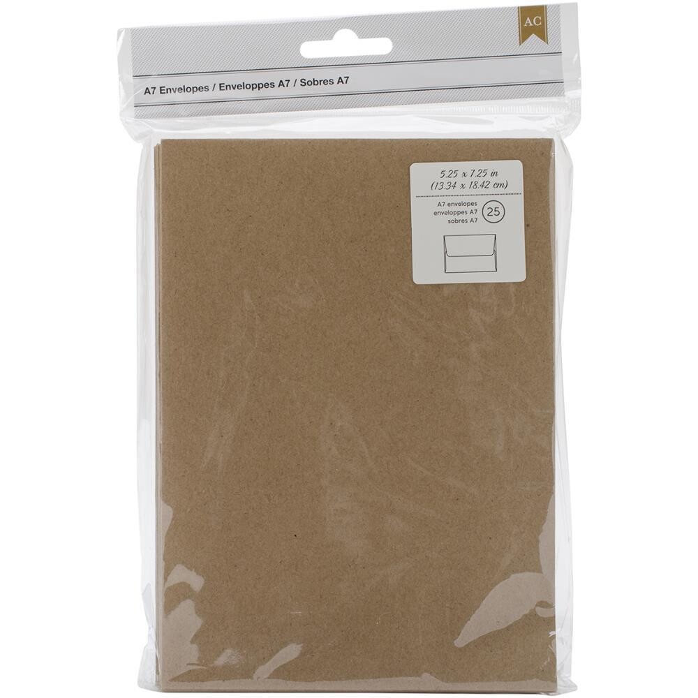 N American Crafts A7 Envelopes 25/Pkg Kraft