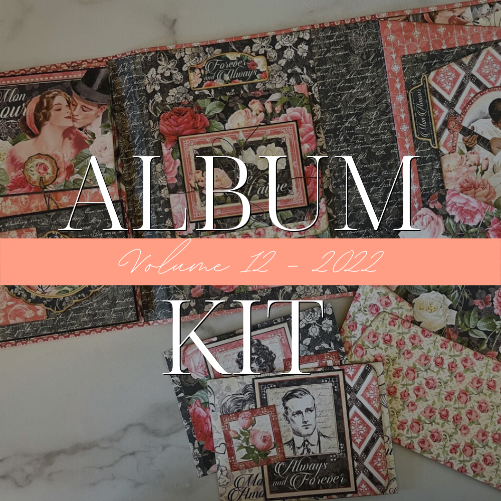 G45 Graphic 45 Mon Amour Quad-Folio Interactive Album Kit