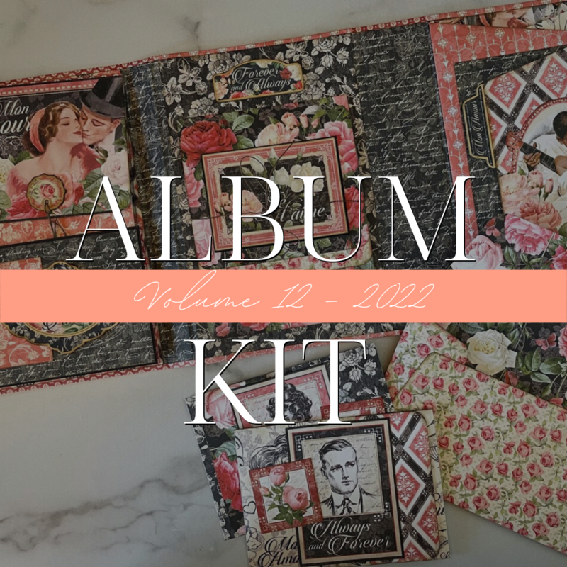 G45 Graphic 45 Mon Amour Quad-Folio Interactive Album Kit