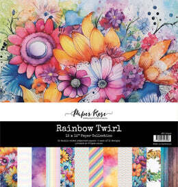 EC Paper Rose Studio Rainbow Twirl 12x12 Paper Collection