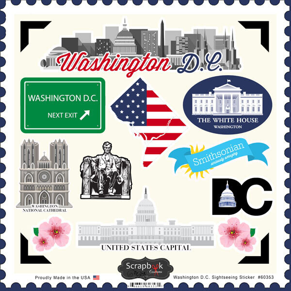 SC Washington DC Sightseeing Stickers