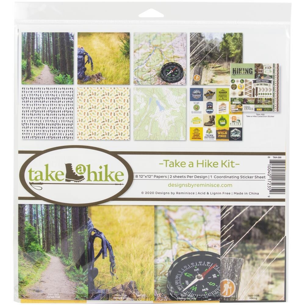 N Reminisce Collection Kit 12&quot; X12&quot; Take A Hike