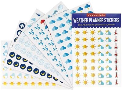 F Peter Pauper Press Essentials Weather Planner Stickers
