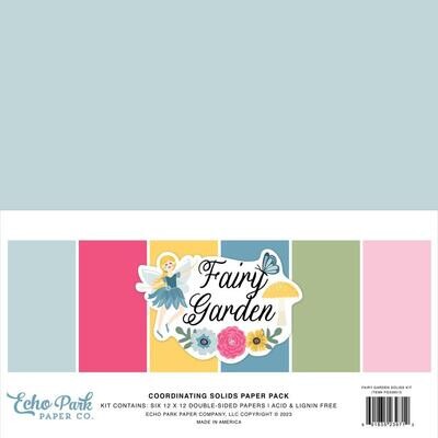 EP Echo Park Solids Fairy Garden Collection Kit 12x12"